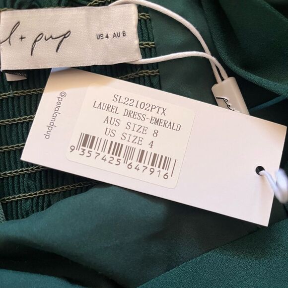 Petal and Pup Laurel dress emerald green size 4 NWT - Picture 3 of 7